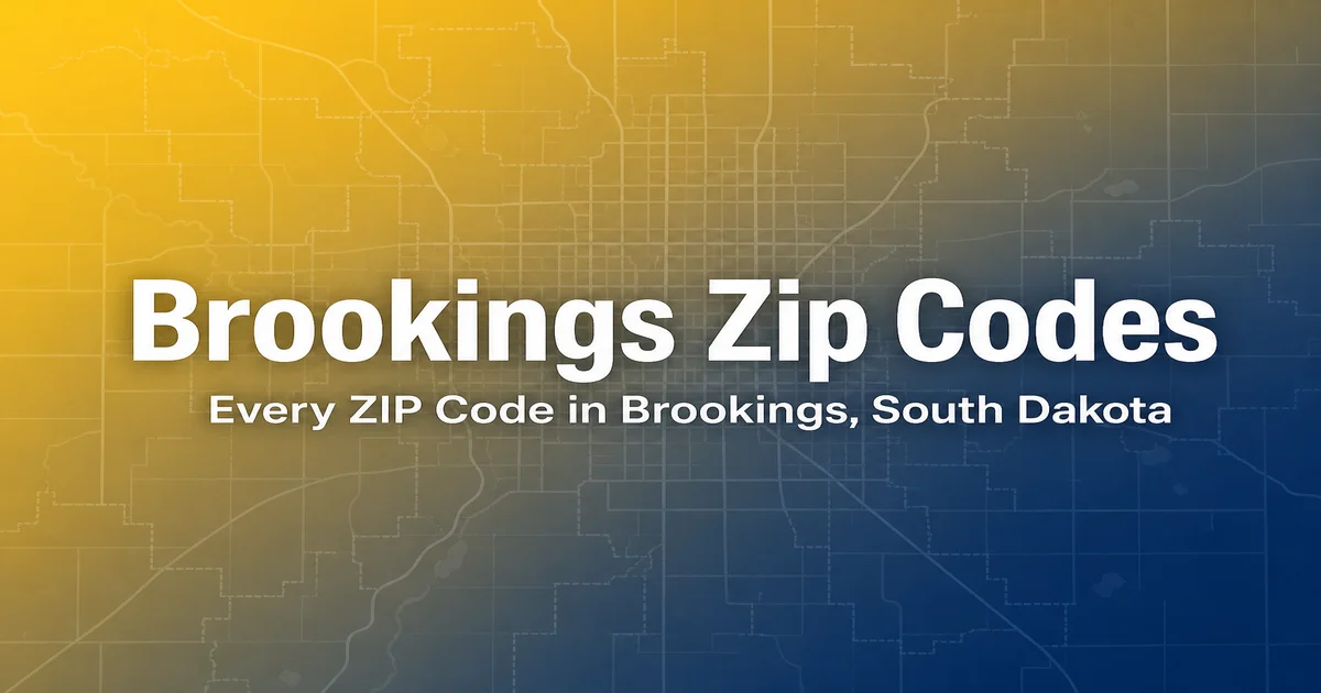 Brookings Sd Zip Code